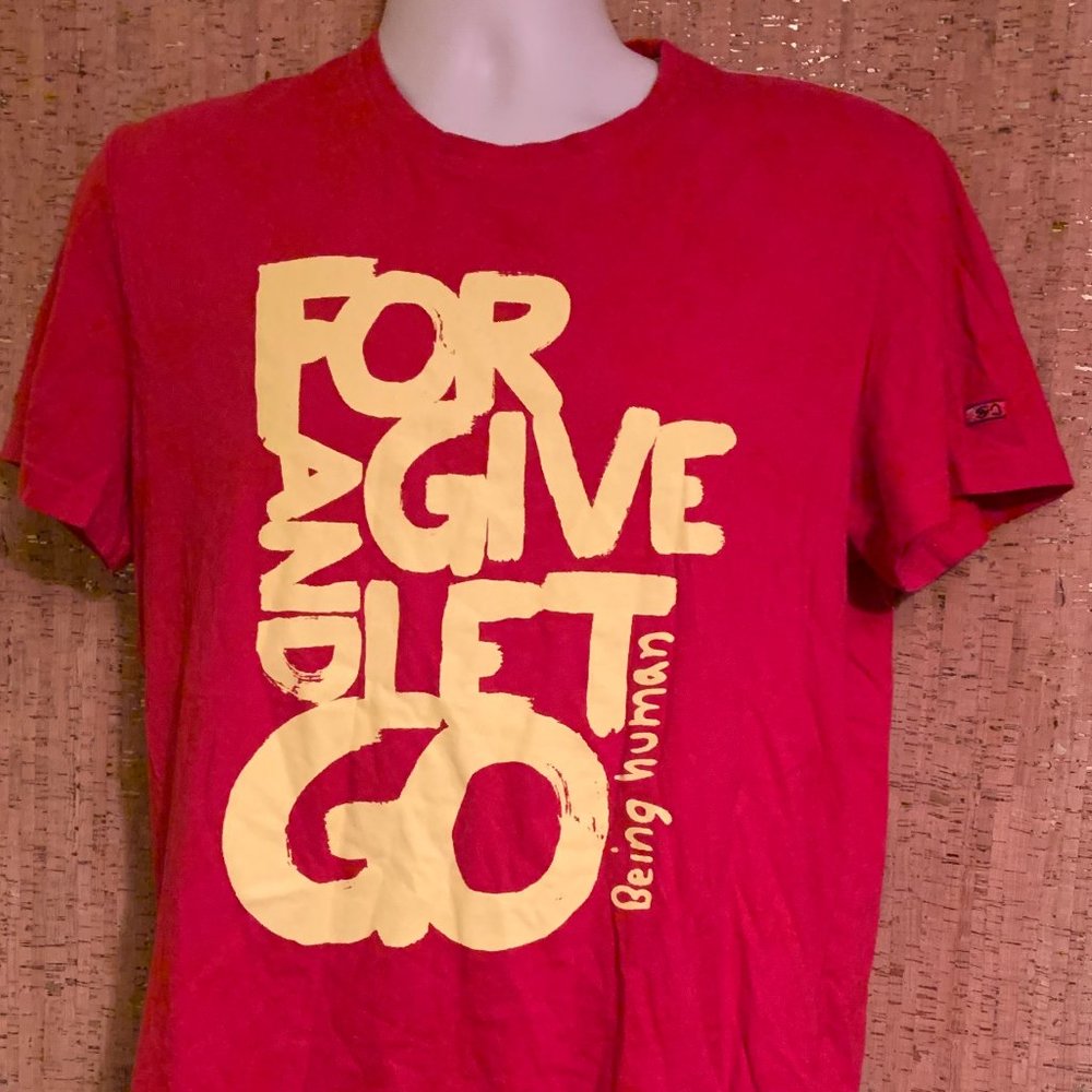 Red Being Human tee size Large